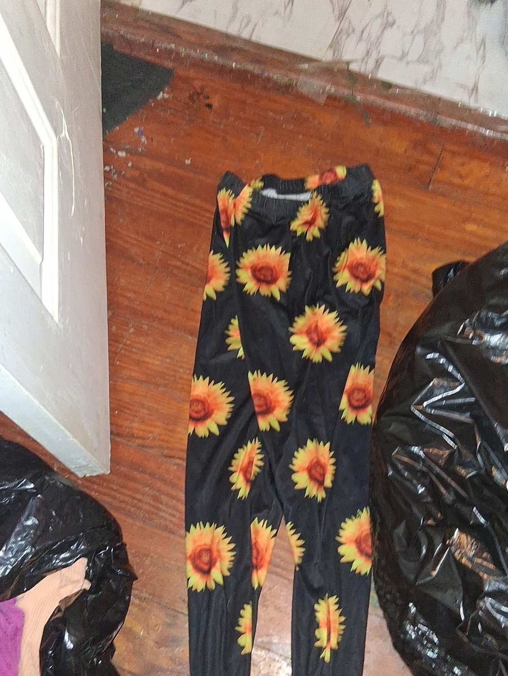 PatPat Black Sunflower Footie One-Piece